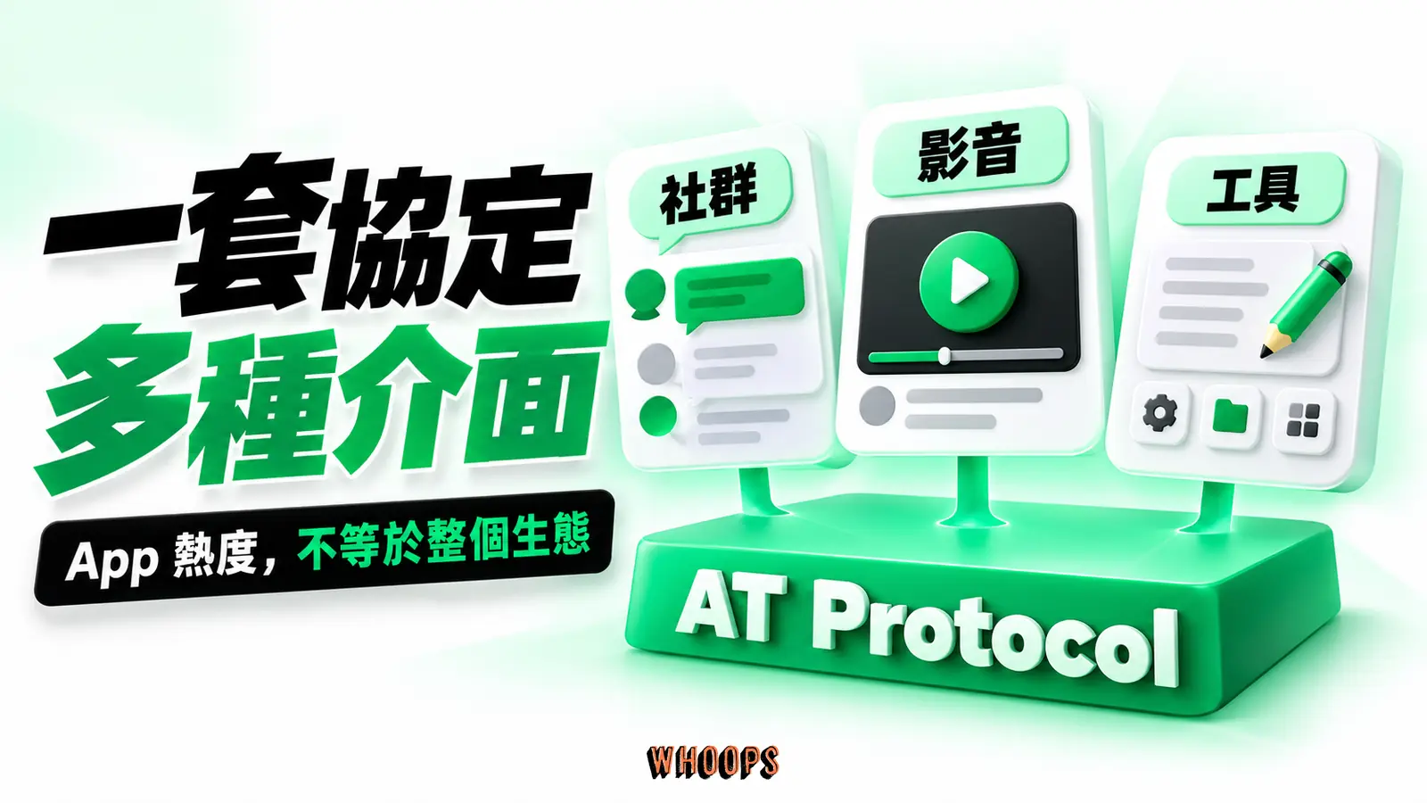 AT Protocol作為底層協定連接多種社群應用,單一App的活躍度不代表整個生態