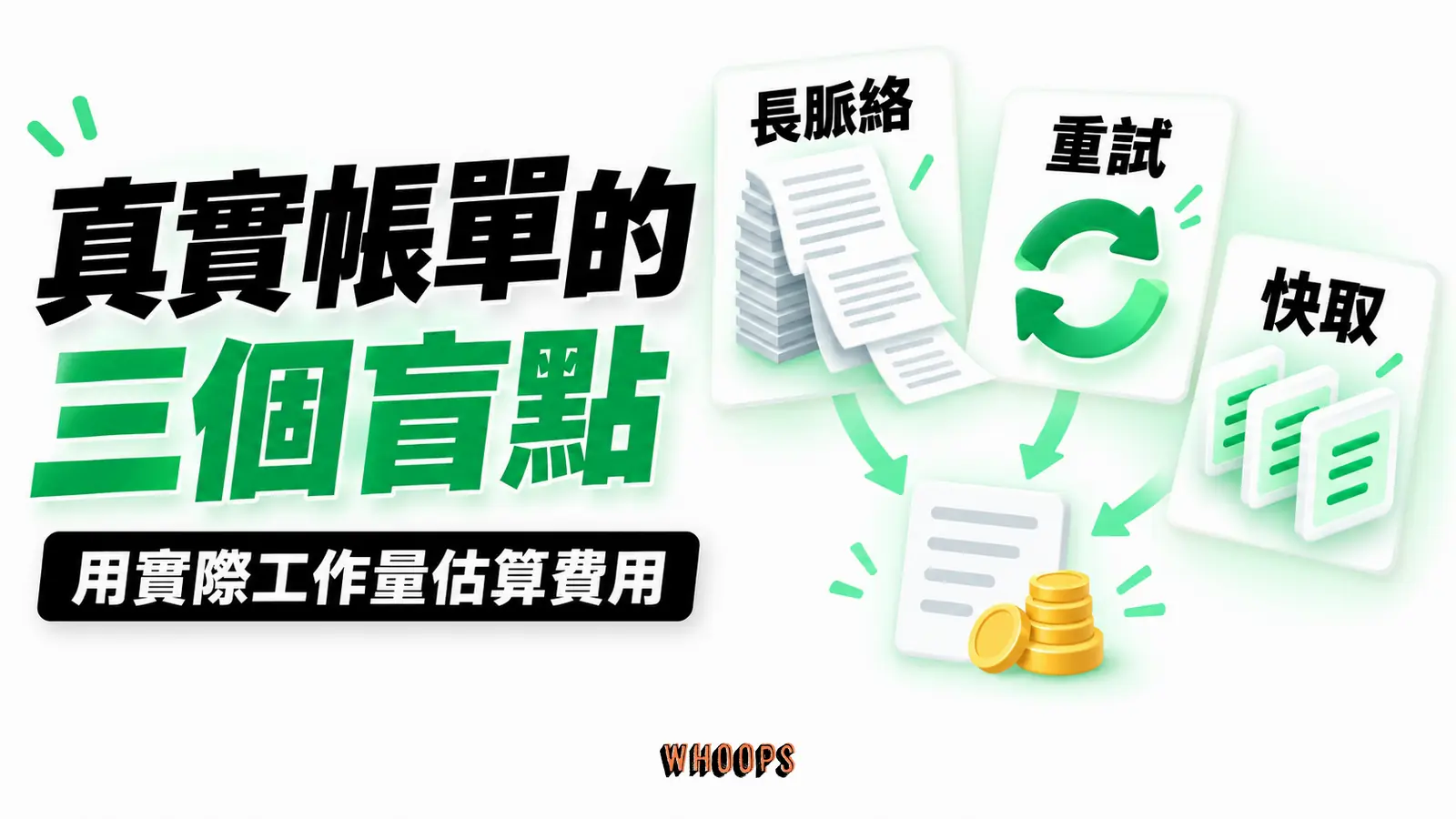 真實帳單的三個盲點:長脈絡、重試、快取