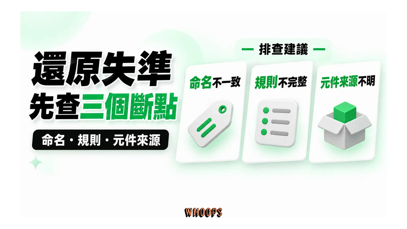 還原失準先查三個斷點圖解:命名・規則・元件來源