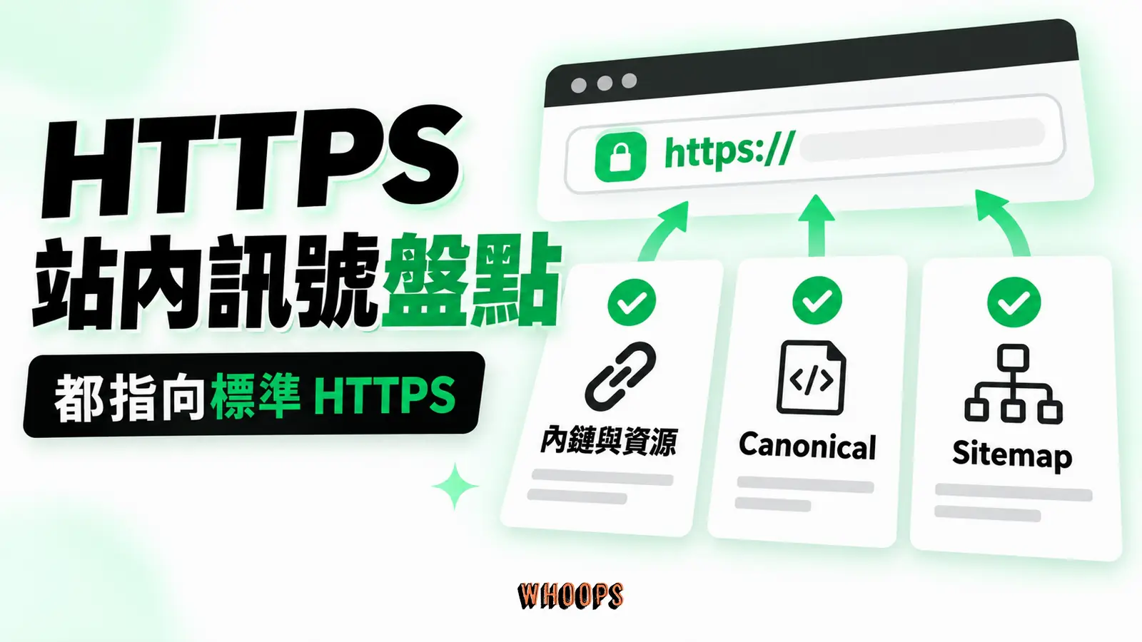 HTTPS 站內訊號盤點：內鏈資源、Canonical、Sitemap