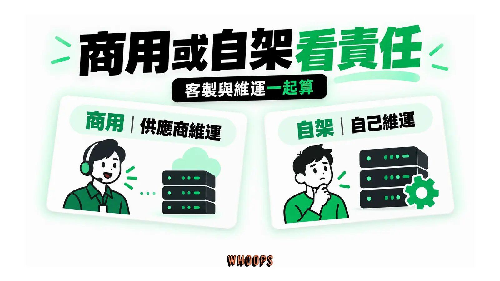 供應商管理服務與使用者管理主機兩條路線比較