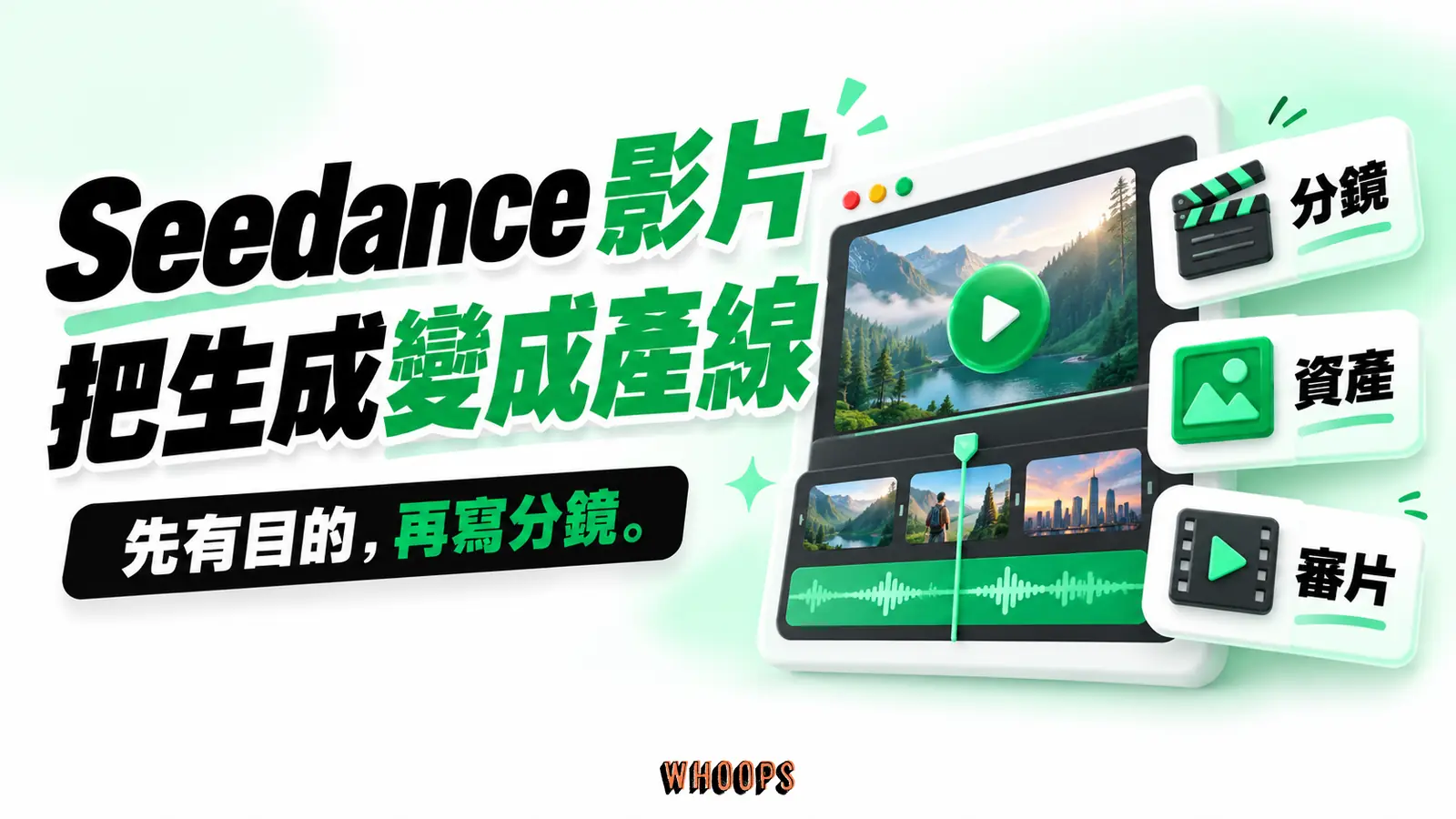 Seedance 影片,把生成變成產線 Seedance影片製作以分鏡、素材管理與人工審片組成可重複的內容產線