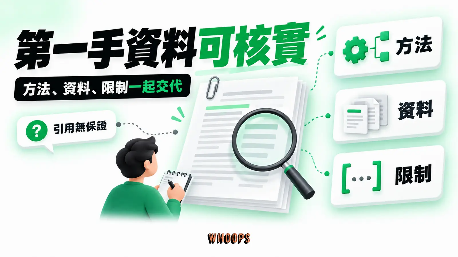 第一手資料可核實:方法、資料、限制